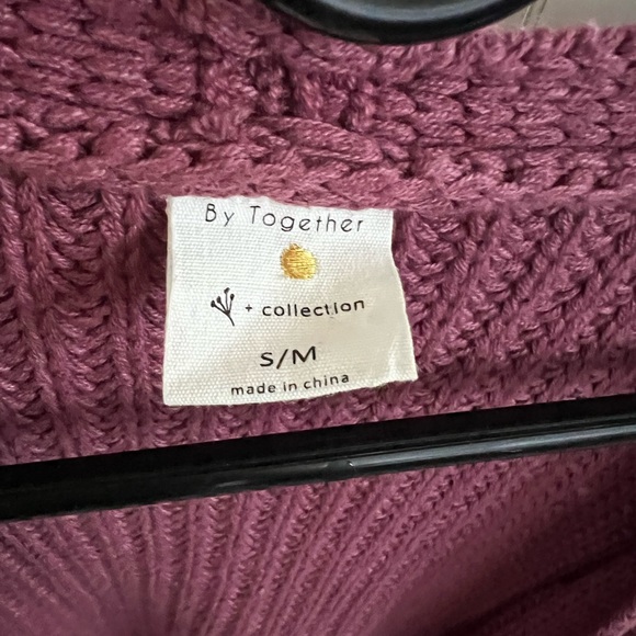 By Together: Chunky Knit Cardigan Sweater with Pockets - Picture 2 of 6